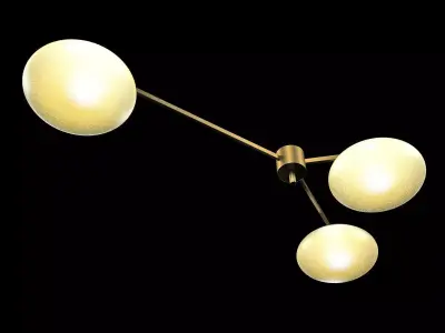 Chandelier By Angelo Lelli For Arredoluce 3D model