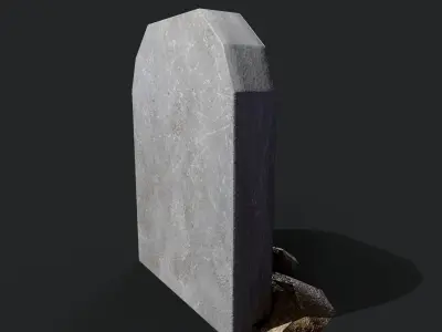Grave  Low-poly 3D model