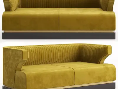  Ammons sofa Low-poly 3D model