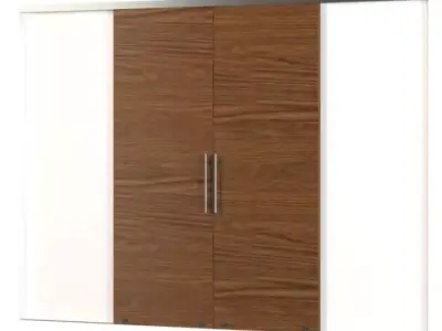 Double Sided Wooden Door 3D model