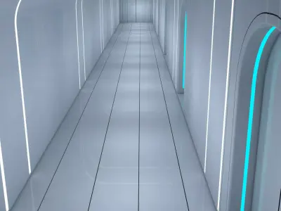 Futuristic Interior 3D model