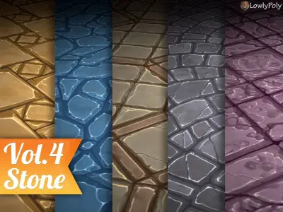 Stylized Stone Vol 04 - Hand Painted Texture Texture