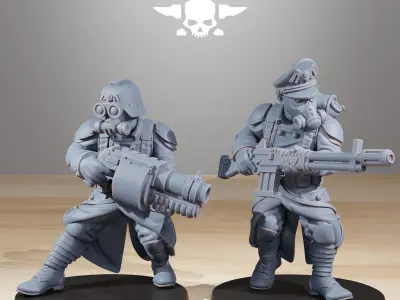 GrimGuard Builder Kit Separate Heads 3D print model