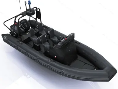  Military inflatable boat Zodiac and engine Mercury Verado 200 RHIB 