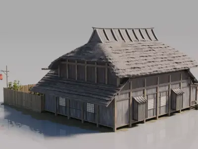 Traditional Japanese House 14 3D model