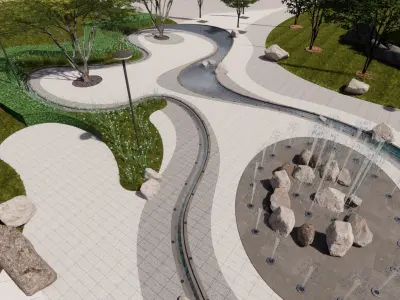 landscape 3D model
