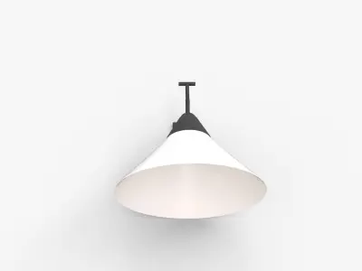 Exposior Black Wall Sconce Model 3D model