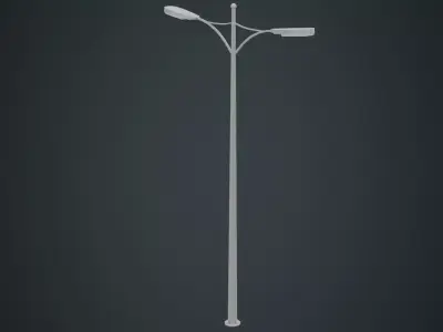 Street Light 6A Low-poly 3D model