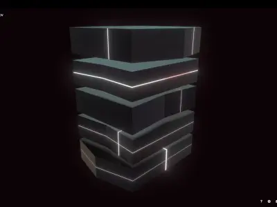  building Low-poly 3D model
