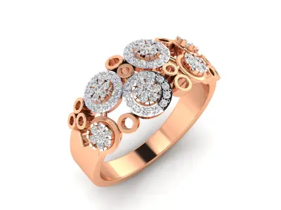 Women Ring Render 3dm STL MTL SLC JCD OBJ FBX Details 3D print model 77