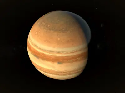 Planet Jupiter 3D Model 8K Low-poly 3D model
