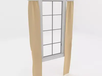 Modern Window Low-poly 3D model