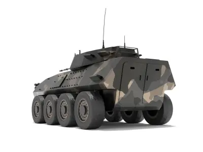 Low Poly ASLAV-25  Australian Light Armoured Vehicle LAV-25 Low-poly 3D model