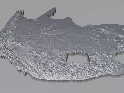 South Africa Terrain Country 3D model