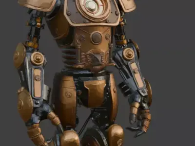Steampunk Robot 3D model purchase
