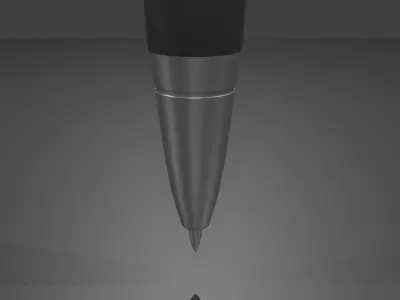 Ink Pen Low-poly 3D model