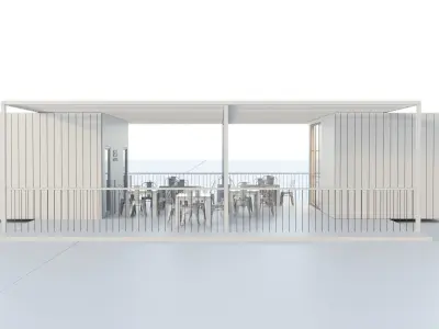 Module house cafe 2x 3D model