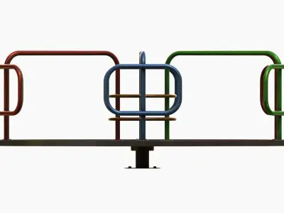 Merry-go-round carousel 06 3D model