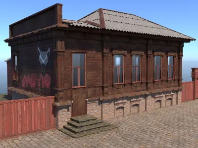Old House3 Low-poly 3D model