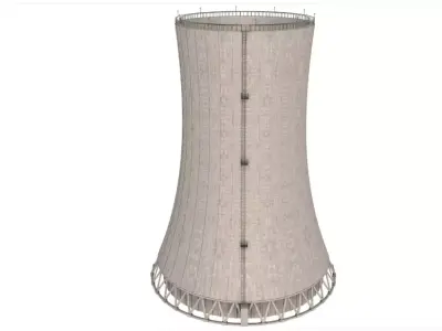 Cooling Tower 3D model 2