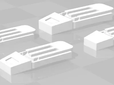 Star Wars First Order TK Clips Detail Greebles TFA and TLJ FOTK 3D print model
