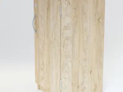 Wooden Cabinet 2 3D model