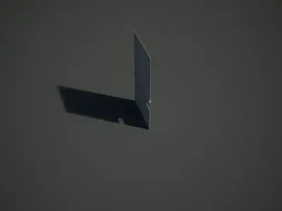 Mesh Door Low-poly 3D model