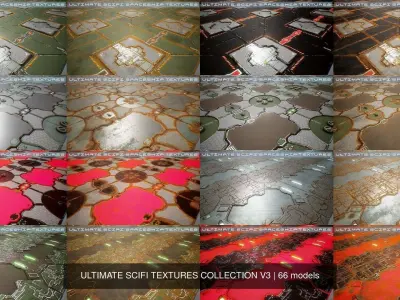 ULTIMATE SCIFI TEXTURES COLLECTION V3 3D Model Pack