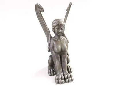 Sphinx Sculpture Low-poly 3D model