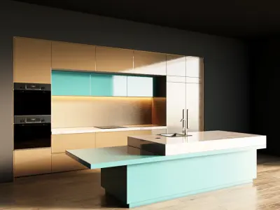 1-Kitchen1 glossy 1 3D model
