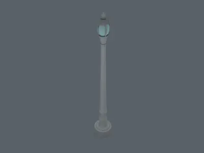 Street Light Poll Low-poly 3D model