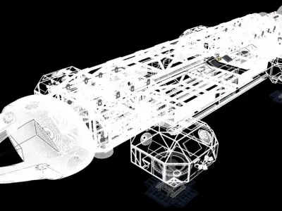 Space 1999 Eagle Transporter 3D model