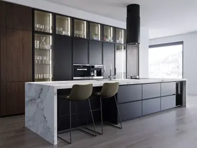 Modern kitchen 12 3D model