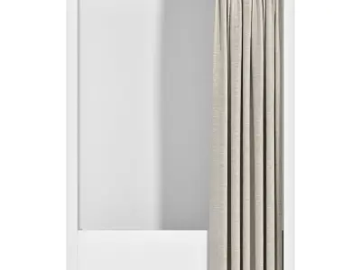 Shower Curtains set 07 3D model