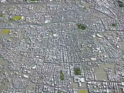 Indore  Low-poly 3D model