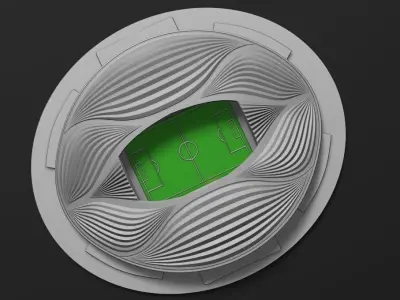 Al Janoub stadium 3D print model