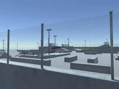 Park Props Low-poly 3D model