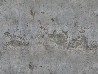 Concrete Damaged Wall PBR Texture