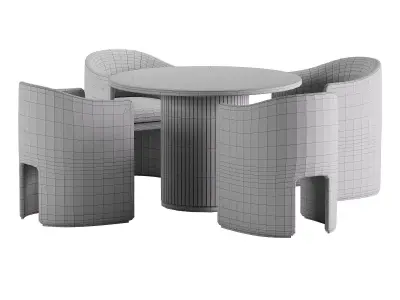 loafer chairs chelsea table 3D model