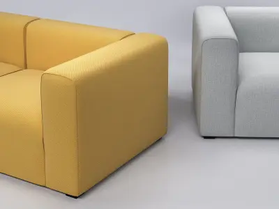 Mags 3 Seater Sofa 3D model