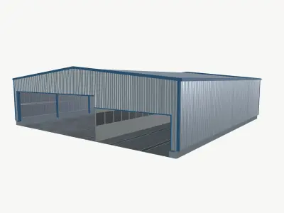 Garage shed 3D model