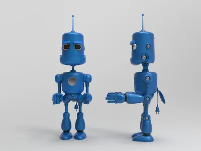 Cartoon Robot  3D model