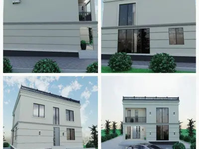 Classic House 3D model 5