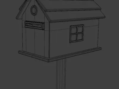 Mailbox  Low Poly 3D Model 3D model