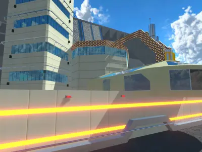 Sci-Fi Building 11 3D model
