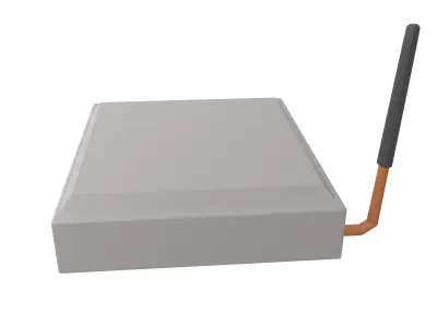 Cartoon Wifi Router v1 001 Low-poly 3D model