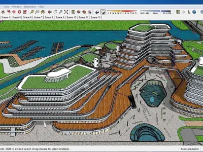 Sketchup Shopping Center A2 3D model