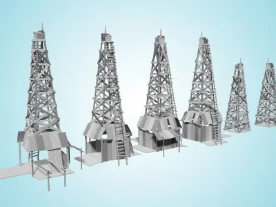 Oil Field A 3D model