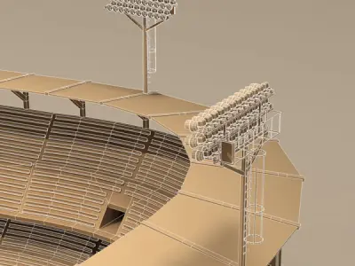 Baseball stadium 3D model