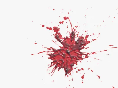 Swirly Blood Splatter vol1 8 3D model